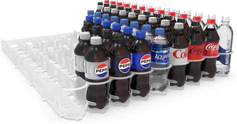 Display Technologies Visi-Slide Gravity Fed Extended Organizer For 20-25Oz Beverages On Extended Flat And Angled Shelves In Cold Vaults & Coolers, 9-