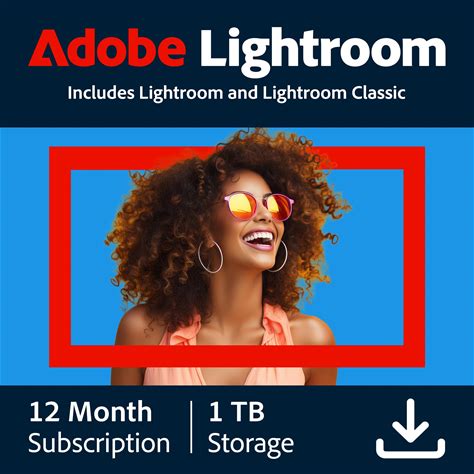 Adobe Lightroom 1TB | AI-Assisted Photo Editor | 12-Month Subscription With Auto-Renewal |PC/Mac | Digital Download