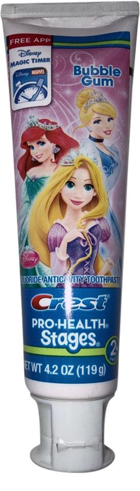 Crest Pro-Health Stages, Disney Princess Toothpaste Bubble Gum 4.20 Oz (Pack Of 3) - Images May Vary