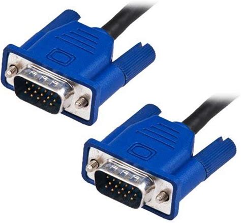 Importer520 HD15 Male To Male VGA Video Cable For TV Computer Monitor (5Ft, Blue Connector)