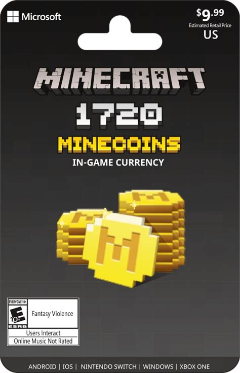 Minecraft $9.99 Gift Card - Activate And Add Value After Pickup $0.10 Removed At Pickup