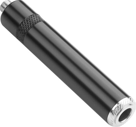 QIANRENON TRS 1/4 Female To Locking TRS 1/8 Female Balanced Audio Connector Coupler TRS 6.35mm Jack To Locking TRS 3.5mm Socket Stereo Headphone Adap