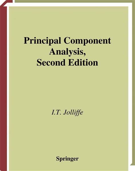 Principal Component Analysis (Springer Series In Statistics)