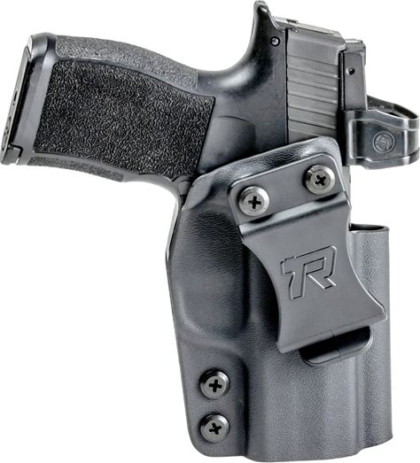 Rounded IWB Holster Fits: H&K 45 Holster - RH - Black Kydex - Concealment Express - American Made