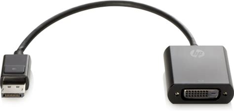HP Displayport To DVI-D Adapter - Displayport Male, DVI-D Female - 7.5"