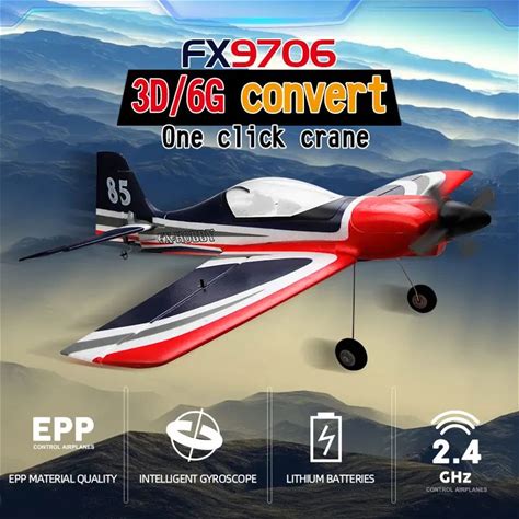 FX9706 RC Plane 580mm Fixed Wing Glider 5 CH 3D/6G Remote Control Aircraft 2.4G Brushless Motor