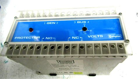 NEW CROMPTON TYCO 256-PLDU-PQBX-C6 SYNCHRONOUS SYNCHRO-CHECK RELAY 120VAC 25