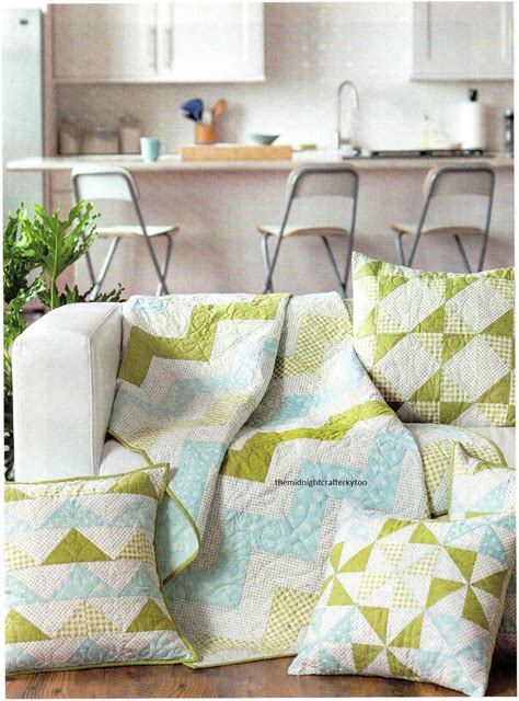 Diagonal Duo Quilt Pattern Pieced DF