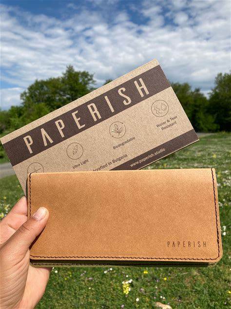 Eco-Friendly Paper Wallet: Vegan Clutch, Sustainable Minimalist Design
