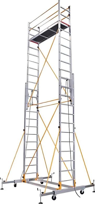 Anti-Rust Aluminum Alloy Scaffolding Adjustable Mobile Scaffolding Durable Aluminum Scaffolding