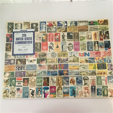 Rare Vintage Set Of Stamps, 225 United States Commoratives Stamps, Harris & Co Stamps, Unwrapped USA Stamp, Vintage Used Stamps, Collectible