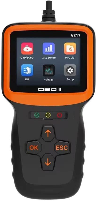 V317 Vehicle Diagnostic Scanner, 12V Voltage Check Code Reader, An Effective OBDII/EOBD Scanning Tool For Automobiles