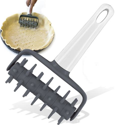 Pizza Dough Docker Roller - Bubble And Blistering Killer Time-Saver For Home Kitchen Pizza Making - Docking Tool Accessory