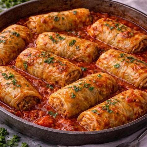 Balkan Stuffed Cabbage Rolls (Sarma) - Traditional Comfort Recipe (Printable)