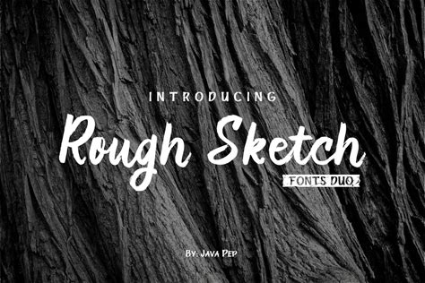 Rough Sketch - Fonts Duo By Java Pep | Creative Market