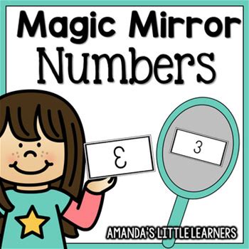 Magic Mirror Number Cards
