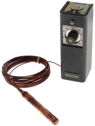 Honeywell T6031A1086 Remote Bulb Refrigeration Temperature Controller With -35 To 30 Celsius Setting Temperature And 8 ft. Capillary