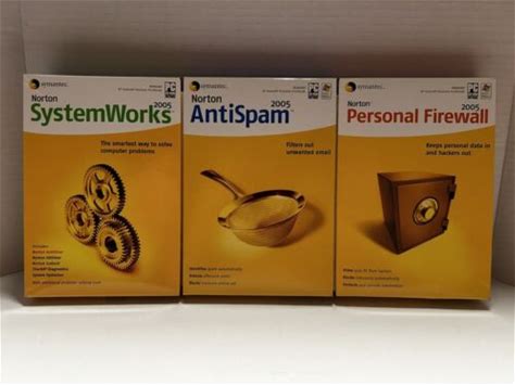 Symantec 2005 Norton Systemworks, Antispam, Personal Firewall Windows