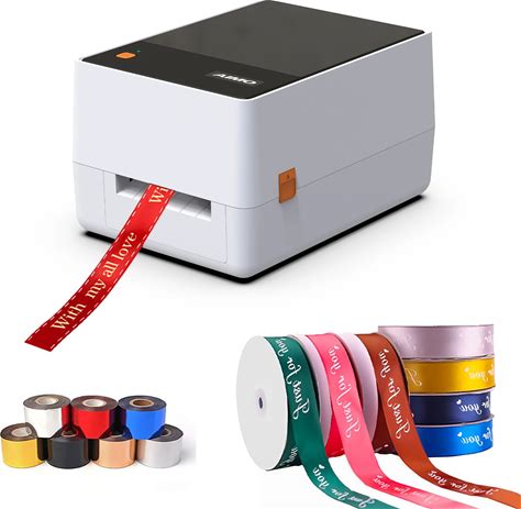 Gift Satin Ribbon Printer Machine Multi-Function Desktop High-Speed Label Printer Sticker Machine