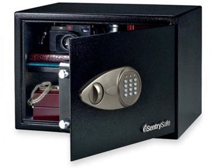 Sentry Safe Security Safe With Electronic Lock 1.20 ft - Electronic Key Lock - 2 Live-Locking Bolt(S) - Internal Size 10.50 X 16.75 X 12.63 - Overall