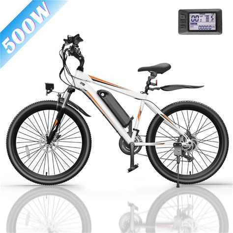 500W 48V Electric Bike 26in Cruiser Ebikes 21-Speed Mountain Bicycle