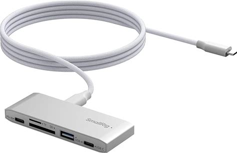 Electrocore Smallrig 5-In-1 Memory Card Reader, Dual USB-C & SD/TF Card Slots, 65W PD Charging, For SD, SDHC, SDXC, Micro SD, Micro SDXC, Micro SDHC C