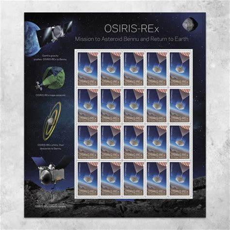 United States Postal Service Osiris-Rex Mission To Asteroid Bennu And Return To Earth (Sheets Of 20) Forever Postage Stamps 2023 Scott 5820