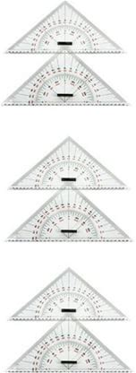 6X Chart Drawing Triangle Ruler For Drawing 300mm -Scale Triangle Ruler