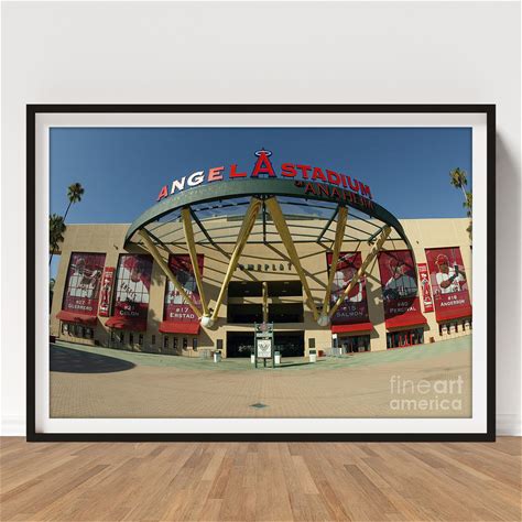 Angel Stadium Of Anaheim 2 Poster By Doug Benc | Angel Stadium Main Entrance