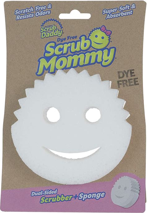 Scrub Daddy Dualsided Sponge And Scrubber Scrub Mommy Dye Free Scratchfree Scrub