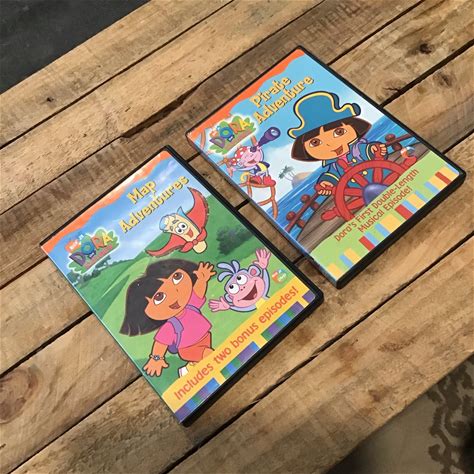 Dora The Explorer: Map & Pirate Adventure 2 Dvds Lot Nick Jr Vintage 2003/2004. Dvds & Blu-Ray Discs.