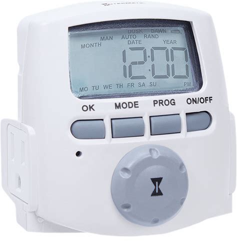 INTERMATIC Plug-In Timer: Digital, Indoor, Astronomic, 7 Day Setting, 5-15R, 120V AC