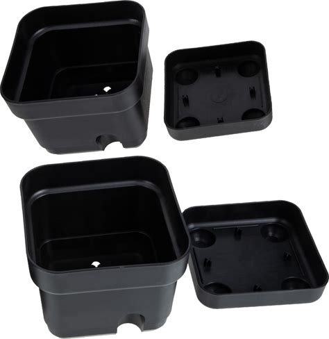 LIOOBO 2Pcs Indoor Herb Garden Planter Self-Watering Flower Pot Creative Design Planting Pots For Home Office