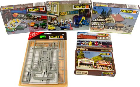 Faller Assorted German 1:160 N Scale Model Train Layout Structure Kits 6P Lot. Faller. Other Railroads & Trains.