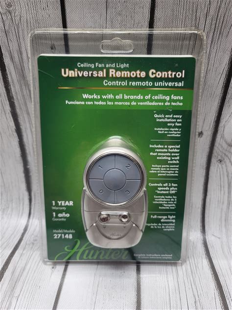 Hunter Ceiling Fan & Light Remote Control 27148 Universal New Sealed Easy Instal