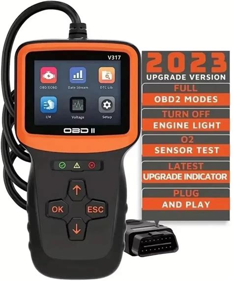 Motorcycle-Car OBDII Tool - V317 Scanner With 10,000 DTC Library (1996-2024)