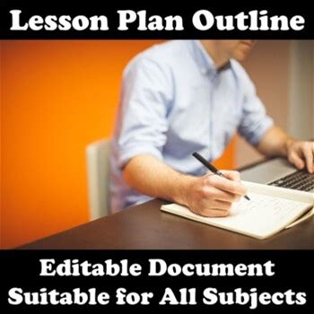 Lesson Plan Outline / Template (Editable)