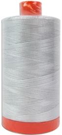 Aurifil Mako Cotton Thread 50 Weight 1422 Yard Spool Color 2615 Aluminum