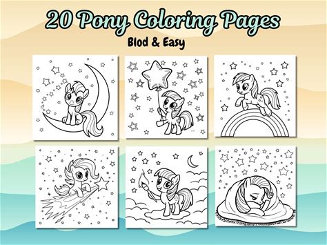My Little Pony Coloring Pages: 20 Bold Designs (PDF)