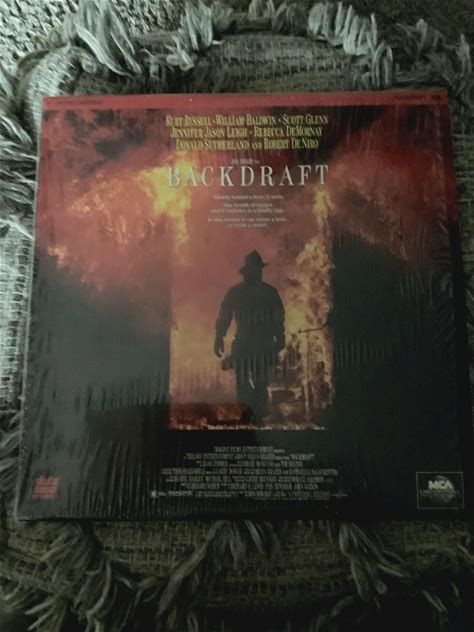 Backdraft 1991 Laserdisc Set Robert Deniro - Vintage Laserdisc Movies