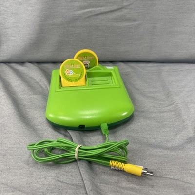 Leapfrog Click Start My First Computer Console Green W/ 2 Games