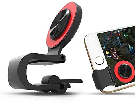 Red Mobile Phone Joystick Gaming Controller,Aim Keys L1R1 And Gamepad Rules Of Survival,Cellphone Game Trigger,Battle Royale Sensitive Shoot Mobile Phone Game Finger Covers Wrap