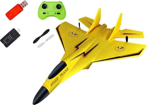 RC Plane, 2 Channels Remote Control Airplane, Ready To Fly EPP Aircraft, Night