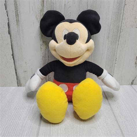 Disney Toys | Disney Mickey Mouse Plush Toy Talking Voice Box | Color: Black | Size: Osg
