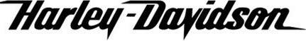 Harley Script Davidson Vinyl Decal Carbon Fiber PICK SIZE & COLOR FREE S/H