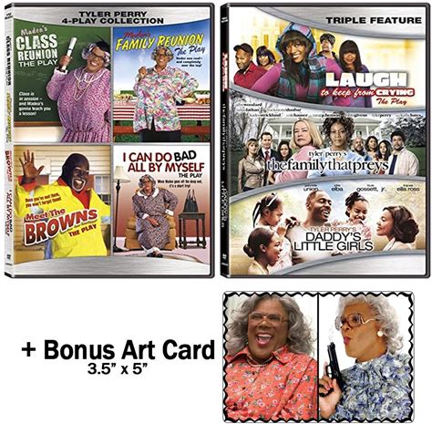 Tyler Perry: 7 Film Collection (5 Plays And 2 Bonus Movies Inc. Madea's Class / Family Reunion / Meet The Browns / I Can Do Bad All By Myself / Laugh