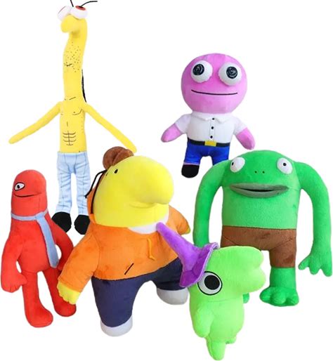 Smiling Friends Plush Toy Gifts For Fans, 25cm / 6Pcs