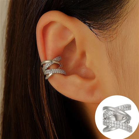 Earrings For Women, Cuff Earrings For Women, Ear Cuffs For Women Non Piercing, Elegant, Ear Cuff Earrings Non Piercing,Stainless Steel Ear Cuff