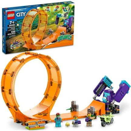 Lego City Stuntz Smashing Chimpanzee Stunt Loop 60338 With Flywheel Toy