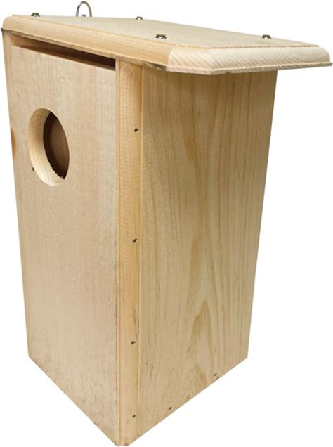 Squirrel House - Handcrafted Eastern White Pine Nesting Box - Outdoor Shelter For Squirrels, Winter Protection & Year-Round Habitat - Eco-Friendly,